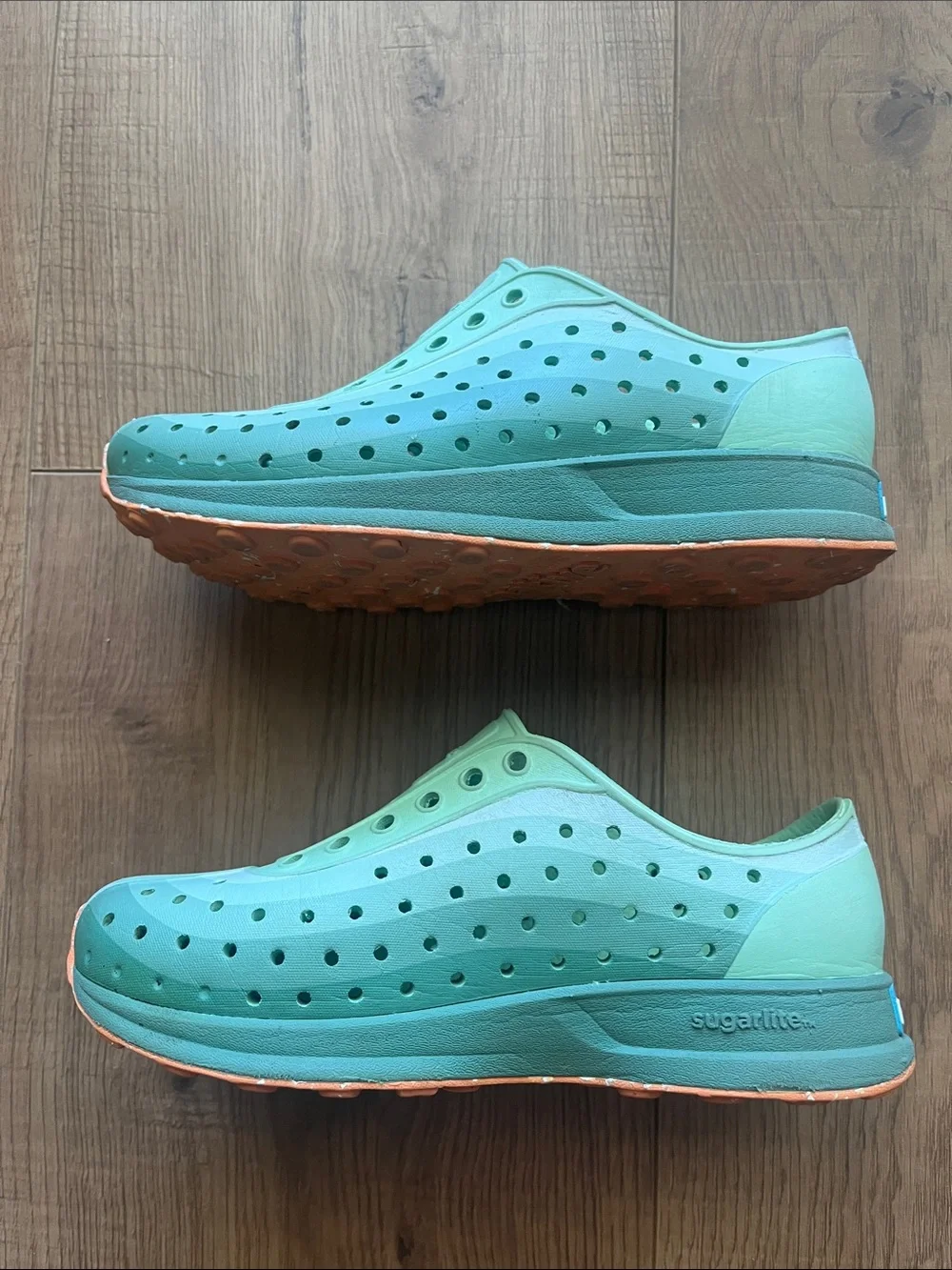 Native Kids Water Shoes in Mint Green